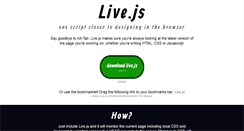 Desktop Screenshot of livejs.com